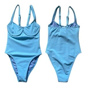 NWOT Baby Blue One Piece Swimsuit